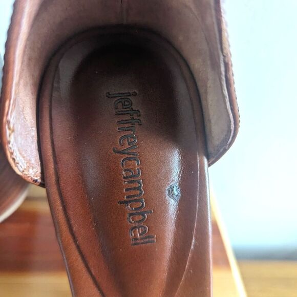 Jeffrey Campbell Neutral Purdy Heel sz 7 1/2 - Picture 15 of 15